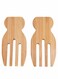 Bamboo Salad Hands Set of 2, Perfect for Tossing and Serving Fresh Salads with Style