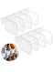 8Pcs Fridge Drawer Divider Clear Refrigerator Organizer Bins Partition Storage Baskets Space Allocator Portable Drawer Separators Board Plastic Storage Container Bottle Can Divider Combination