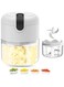 Paporich Electric Garlic Chopper, Mini Portable Veggie Chopper, Garlic Grinder Masher Onion Chopper, Blender to Vegetable, Wireless Food Processor for Ginger, Chili, Fruit, Meat (Blue)