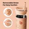 BOTTLE BOTTLE Insulated Water Bottle 24oz with Straw Lid and Handle for Sports Travel Gym Stainless Steel Water Bottles Double-Wall Vacuum Metal Leak Proof BPA-Free (Petal Passion)