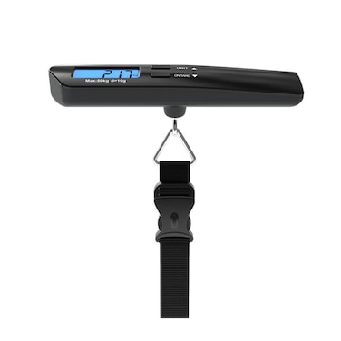 ALLKING Digital Luggage Scale, Luggage Weighing Scale, Portable Handheld for Travel Accessories, Suitcase, Bags 
weighing scale. Capable Up to 50 Kg / 110lb with LCD Display Black