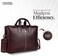 HAMMONDS FLYCATCHER Original Bombay Brown Leather 15.6 inch Messenger Bag Padded Laptop Compartment Office Bag (L=40,B=8,H=30 cm) LB106BR(QH78)