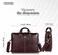 HAMMONDS FLYCATCHER Original Bombay Brown Leather 15.6 inch Messenger Bag Padded Laptop Compartment Office Bag (L=40,B=8,H=30 cm) LB106BR(QH78)
