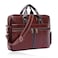 حقيبة كمبيوتر محمول من Bagneeds® للرجال مصنوعة من جلد البولي يوريثان البني للرجال والنساء - أنيقة ومتينة   بني   CN53