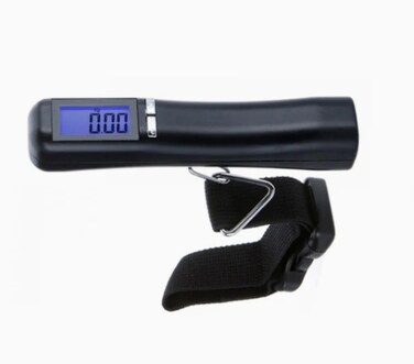 Luggage Weighing Scale, Portable Handheld for Travel Accessories, Suitcase, Bags weighing scale. Capable Up to 50 Kg / 110lb with LCD Display for Travel (Packaging, Color style may vary)