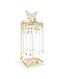 Jewelry Organizer Stand, Gold Necklace Bracelet Holder Tree, 18 Hooks Earring Organize with 44 holes, Metal Aesthetic Jewelry Display Towers for Rings Storage