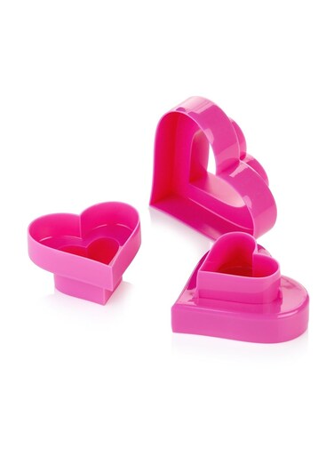 Double-Sided Cookie Cutters Hearts 6 Sizes Delicia Assorted 20 X 13 X 4.5 Cm