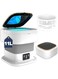 Odluzy Portable Washing Machine, 11L Large Intelligent Laundry Foldable Mini Washing Machine with Drain Basket Washer for Baby Clothes, Underwear, Socks (White)