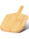 THE WHITE SHOP Pizza Peel, Bamboo Pizza Board Wooden Pizza Paddle Spatula Oven Accessory for Baking Homemade Pizza, Wood Cutting Board for Cheese Bread Fruit Vegetables