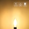 E14 LED Light Bulb, LED Candle Bulbs Small Screw, 4W 470lm, 40W Equivalent E14 C35 Bulb Vintage, Warm White 2700K, 360&deg; Beam, Non Dimmable, Filament Bulbs for Chandeliers and More, Pack of 6
