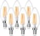 E14 LED Light Bulb, LED Candle Bulbs Small Screw, 4W 470lm, 40W Equivalent E14 C35 Bulb Vintage, Warm White 2700K, 360&deg; Beam, Non Dimmable, Filament Bulbs for Chandeliers and More, Pack of 6
