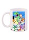 Printed Coffee Mug White/Blue/Green