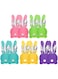 10 Pcs Easter Bunny Utensil Cutlery Holder Pouch Bags Silverware Sleeves for Knives Spoons and Forks Perfect for Easter Table Decorations Special Occasions Birthday Parties and Holiday Celebration
