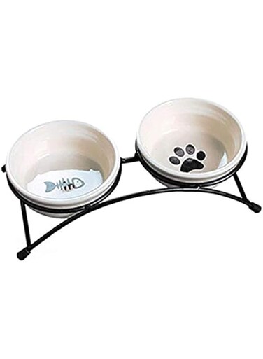 Cartoon Style Ceramic Feeder Pet Bowl