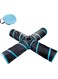 Cat Tunnel Tube,Cat Toys Interactive,Multi-way Cat Tunnels,with Play Ball,for Indoor Cats, Puppy, Rabbit (4 Tunnel(Black))