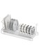 Kitchen Dish Drying Rack, Aluminum Compact Rustproof Dish Rack and Drainboard Set, Dish Drainer with Adjustable Drainage Channel, Removable Cutlery and Cup Holder