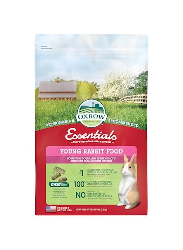 Oxbow Essentials Young Rabbit Food, 5 Lb, Multicolour, 744845402451, Animal Food