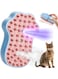 CENXI Cat Steam Brush for Shedding, 4 in 1 Steamy Cat Brush with Cleanser, Dog Massage Grooming Brush with Release Button, Pet Hair Cleaning Misting Comb for Kitten