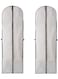 Garment Bags for Hanging Clothes 2 PCS Garment Storage Bags Suit Bags Dress Bag for Storage Hanging Clothes Covers Storage Protector Long Dress Bags for Gowns Closet Storage and Travel
