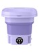 Zuleen Portable Folding Mini Washing Machine, Automatic, Purple