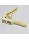 Timber Kitchen2 in 1 Garlic Press Garlic Mincer Chopper - Food Crushing Garlic Mincer and Slicer Garlic Crusher Tool Professional Kitchen Gadgets Mincer Small Countertop,Yellow, TJ331
