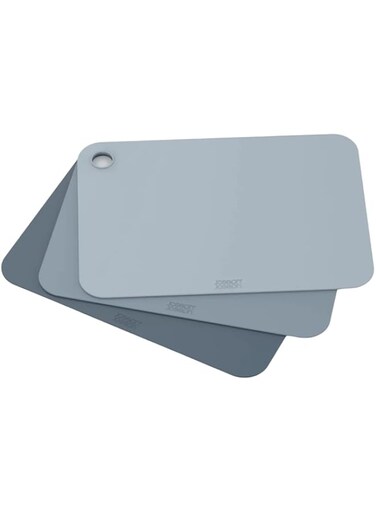 Joseph Joseph Pop Colour Coded Chopping Mats, Sky Blue Set of 3 - 981002