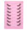 ValueBargain 7 Pairs Half Lashs, Slim Wispy Half Section False Eyelashes