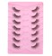 ValueBargain 7 Pairs Half Lashs, Slim Wispy Half Section False Eyelashes