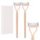BTYMS 2 Pcs Eyelash Separator Tool Mascara Brushes Eyelash Comb Separator Definer Lash Comb for Combing, Separating Lashes - Cinnamon