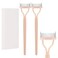 BTYMS 2 Pcs Eyelash Separator Tool Mascara Brushes Eyelash Comb Separator Definer Lash Comb for Combing, Separating Lashes - Cinnamon
