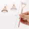 BTYMS 2 Pcs Eyelash Separator Tool Mascara Brushes Eyelash Comb Separator Definer Lash Comb for Combing, Separating Lashes - Cinnamon
