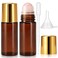 MITINU 2 Pack 30ml Rose Quartz Roller Bottles for Essential Oils