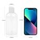 Neendohome 2-Pack 8 oz Empty Plastic Squeeze Bottles, Clear, White Disc Cap
