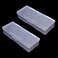 Rolabling 2Pcs Transparent Nail Art Tool Organizer Plastic Storage Box