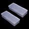 Rolabling 2Pcs Transparent Nail Art Tool Organizer Plastic Storage Box
