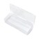Rolabling 2Pcs Transparent Nail Art Tool Organizer Plastic Storage Box