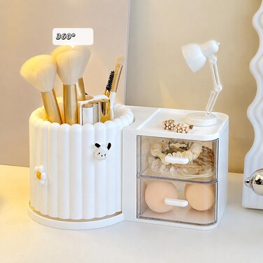 STORICANS rotating brush holder (White