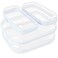 bllbiwin 4 Pcs Clear Hard Shell Zipper Casees,Clear Hard Shell Makeup Bag