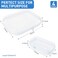 bllbiwin 4 Pcs Clear Hard Shell Zipper Casees,Clear Hard Shell Makeup Bag