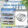 bllbiwin 4 Pcs Clear Hard Shell Zipper Casees,Clear Hard Shell Makeup Bag