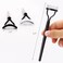 BTYMS 2 Pcs Eyelash Separator Tool Mascara Brushes Eyelash Comb Separator Definer Lash Comb for Combing, Separating Lashes - Black