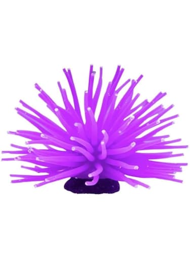 Aquarium Decoration,Anemone Ornament Small and Medium Fish Tank Decoration (purple)