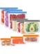 quxup 10 Pack Dishwasher Safe Reusable Bags Silicone, Leakproof Reusable Freezer Bags, BPA Free Reusable Storage Bags for Lunch Marinate Food Travel - 3 Gallon 4 Sandwich 3 Snack Bags