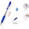 Fitto 4 Pieces 1.0mm Ball Point Pen, 14.5cm, Blue