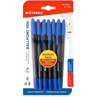 Fitto 7-Piece 1.0mm Ball Point Pen Set 15cm Assorted Colors