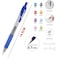 Fitto 8 Pieces 0.7mm Ball Point Gel Pens Assorted Colors, 14.5cm Length
