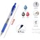Fitto 4 Pieces Ball Point Gel Pens, 0.7mm Tip, 14.5cm Assorted Colors