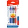 Fitto 4 Pieces Ball Point Gel Pens, 0.7mm Tip, 14.5cm Assorted Colors