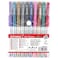 Fitto 10 Pieces 0.7mm Metallic Ball Point Pens 15cm Assorted Colors