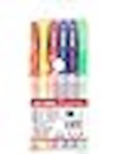 Fitto 6 Pieces 0.7mm Gel Pens, 15cm Assorted Colors for Writing &amp; Drawing